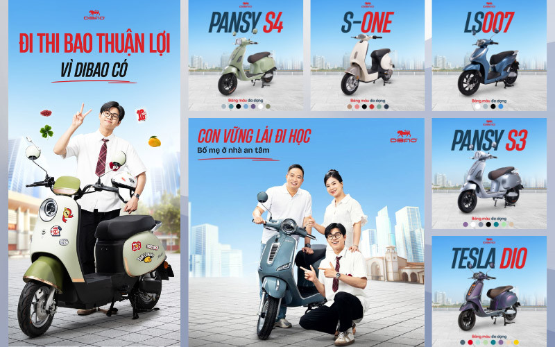 Khám phá ngay các mẫu xe 50cc chính hãng của Dibao ngay hôm nay nhé